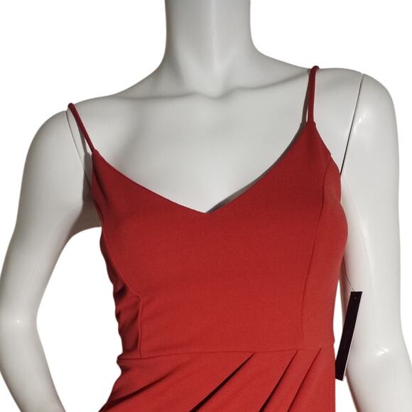 Lulus Womens Size Small Spaghetti Strap Dress Red Mini Pullover Stretch - Picture 2 of 8